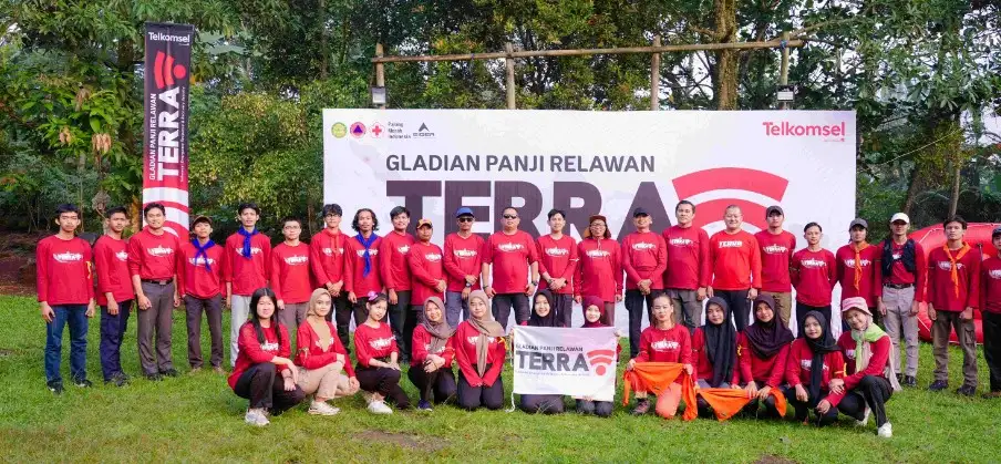 Telkomsel Perkuat Kesiapsiagaan Bencana melalui Gladian PANJI Relawan TERRA
