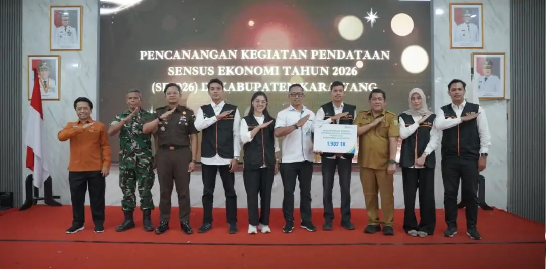 BPS Kabupaten Karawang Resmi Canangkan Kegiatan Pendataan Sensus Ekonomi Tahun 2026 (SE2026)