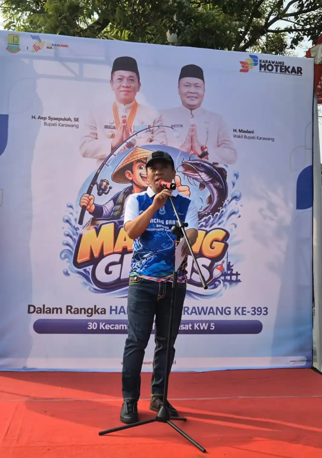 HUT Karawang ke-393,Bupati Karawang Gelar Mancing Gratis Serentak di 30 Kecamatan