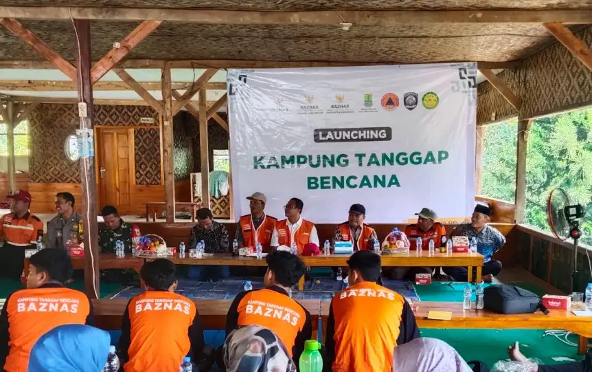 BBaznas Kabupaten Karawang resmi meluncurkan program Kampung Tanggap Bencana di Desa Mekarbuana, K