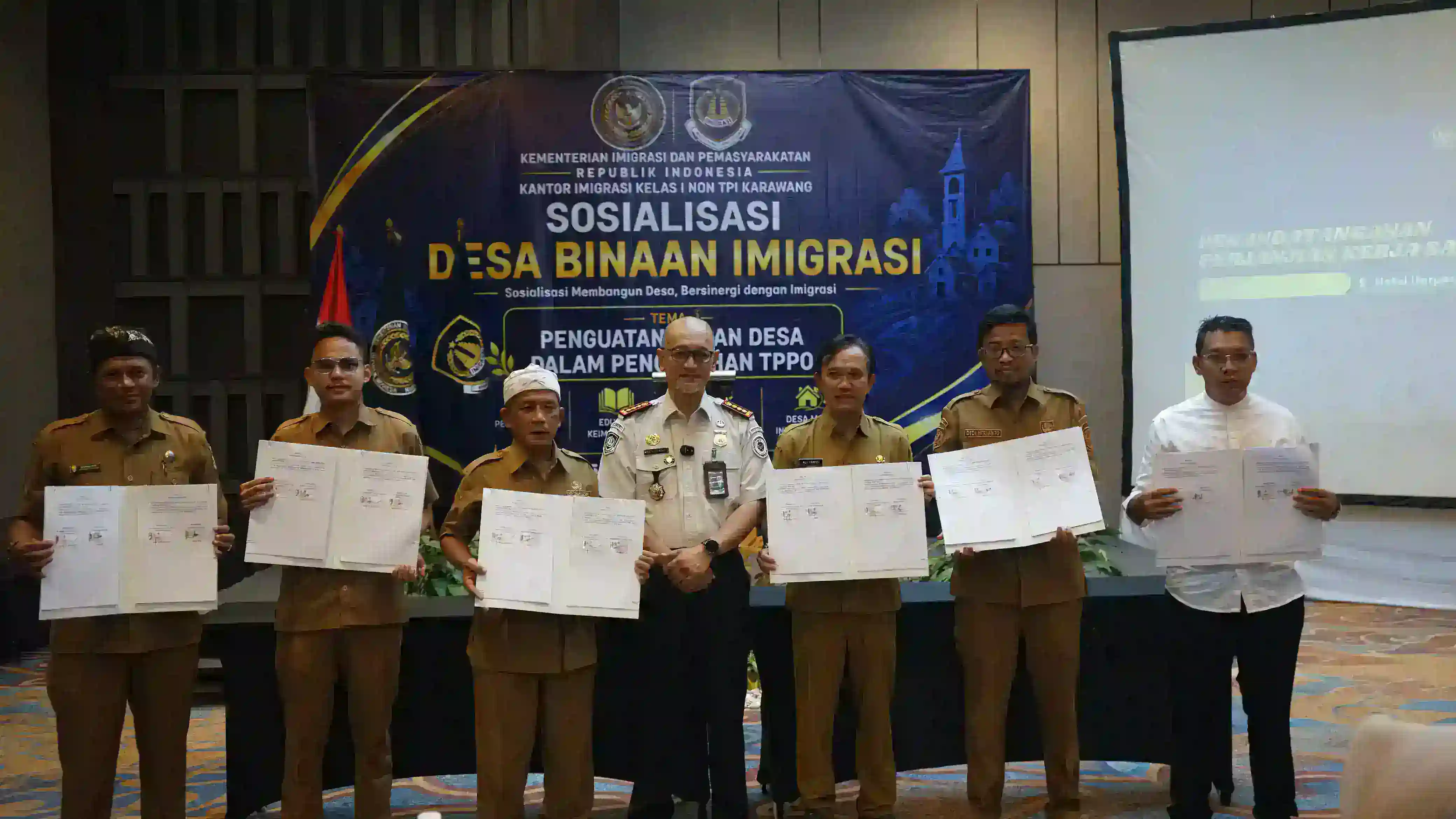 Imigrasi Karawang Gandeng Enam Desa, Teken Kerjasama Cegah Perdagangan Orang