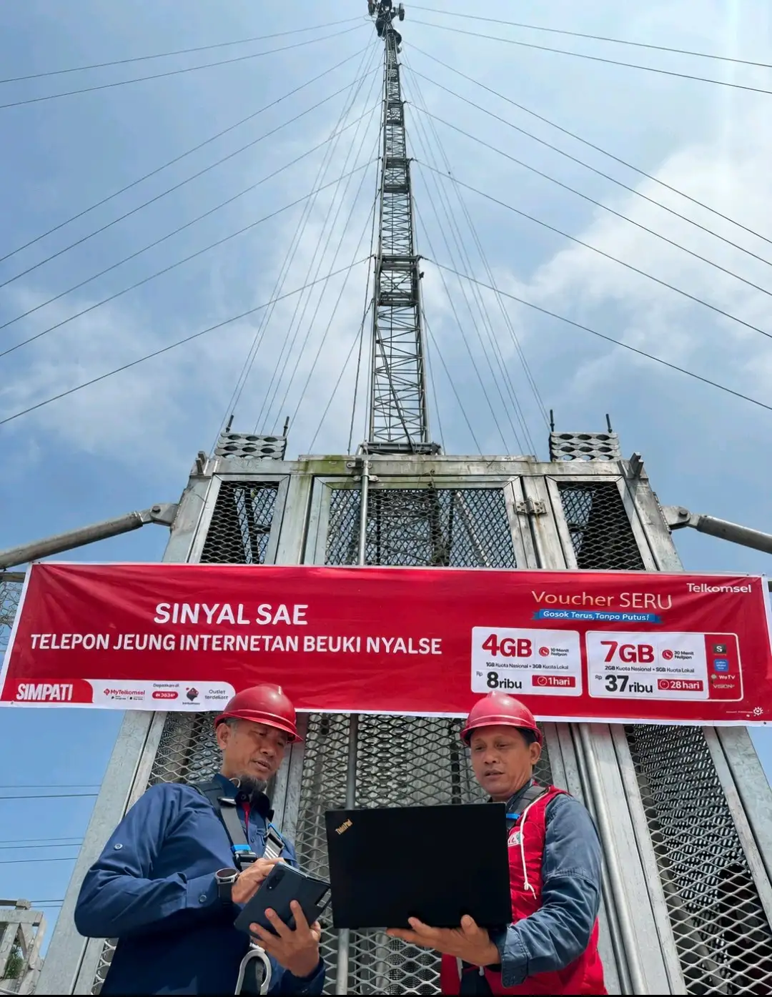 Merdeka dalam Konektivitas, Telkomsel Jabotabek Jabar Hadirkan Sinyal Broadband di Cisolok, Sukabumi